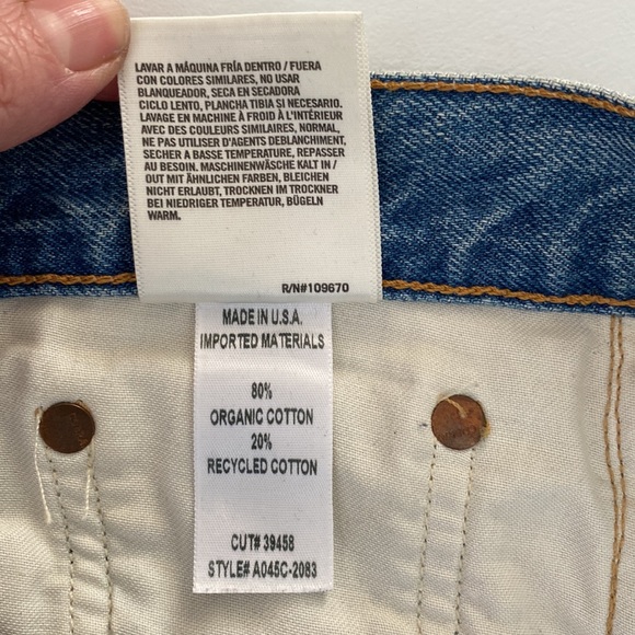 Agolde Distressed Jamie High Rise Classic in Dakota Jeans Size 29 - Picture 8 of 8